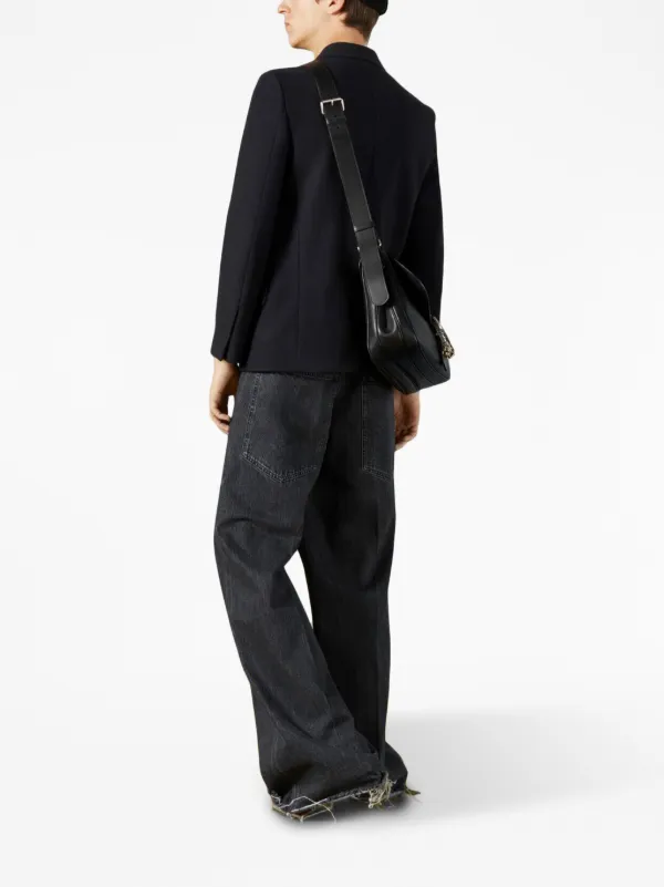 ジャケット GUCCI Graphite Wool Blazer GUCCI Wool-jacquard blazer | NET-A-PORTER
