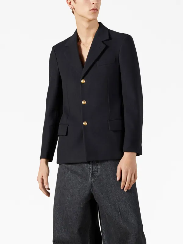 累積売上総額第１位【GUCCI★グッチ】SINGLE BREAST BLAZER Gucci GG-embroidered single-breasted Blazer | Neutrals
