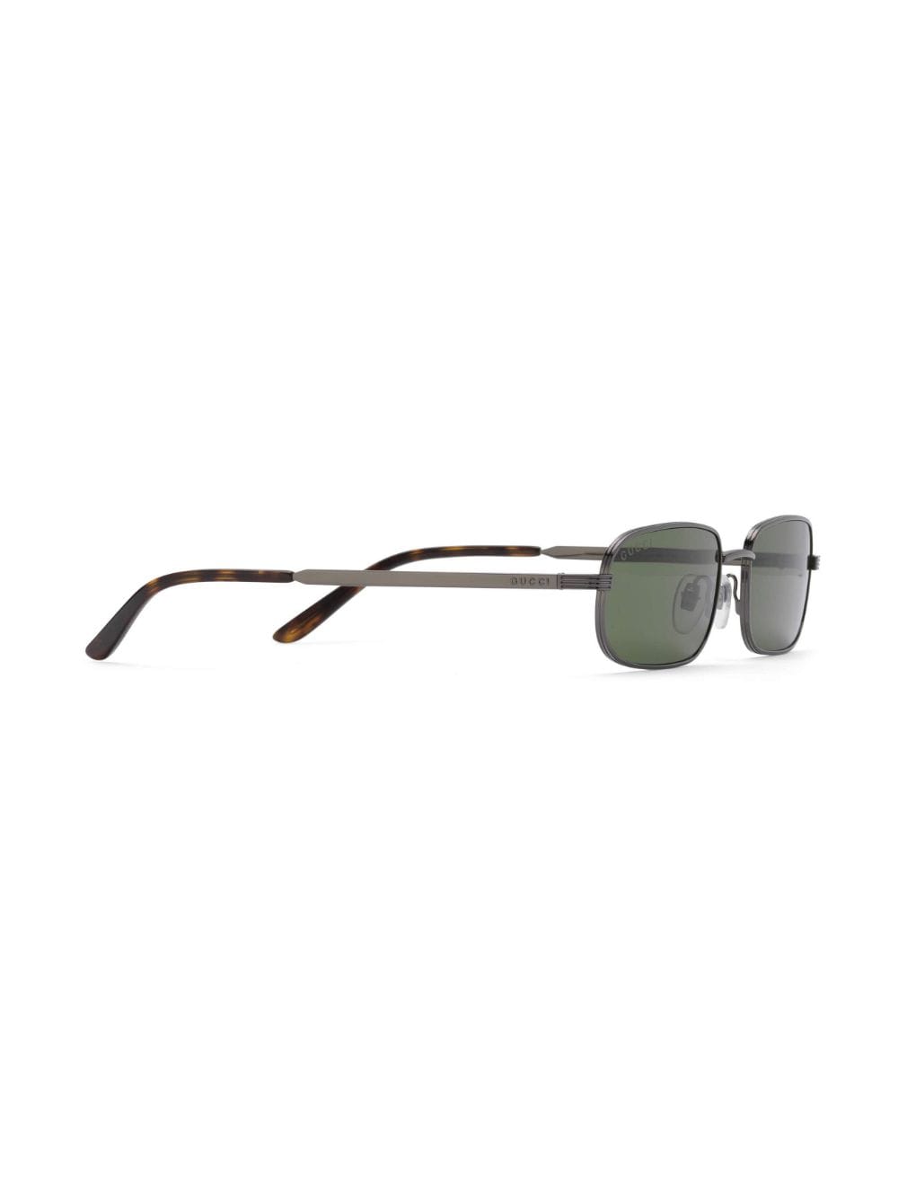 Gucci Eyewear rectangle-frame tinted sunglasses - Groen