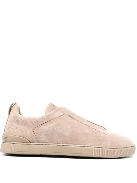 Zegna Triple Stitch suede sneakers