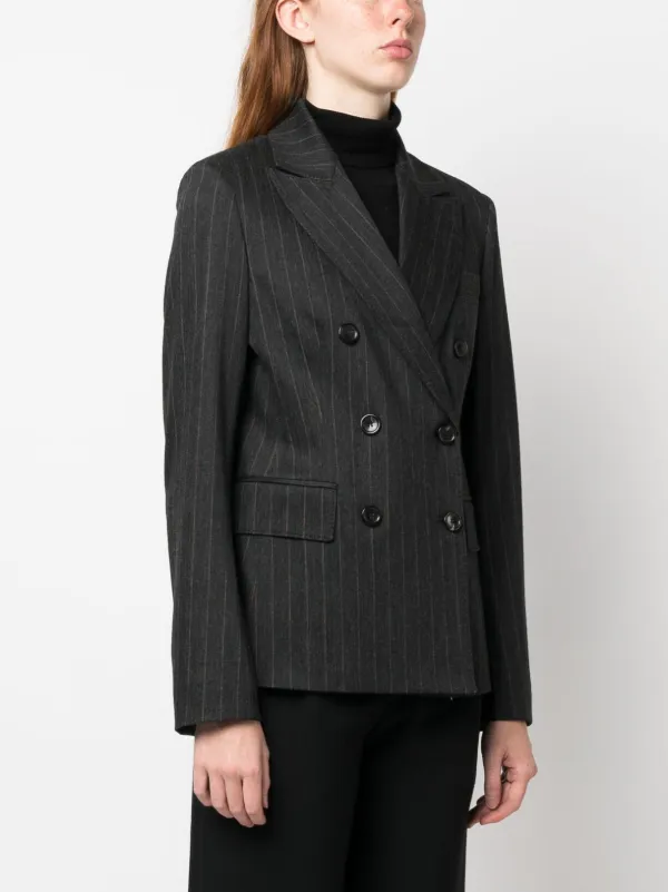 【関税＆送料込み】Max Mara Pinstriped Double-Breasted Jack Double breasted jacket | Max Mara