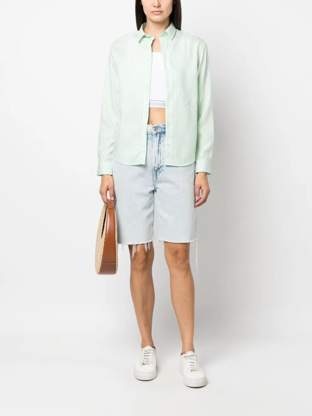 Sporty & Rich Blouse met geborduurd logo - Groen