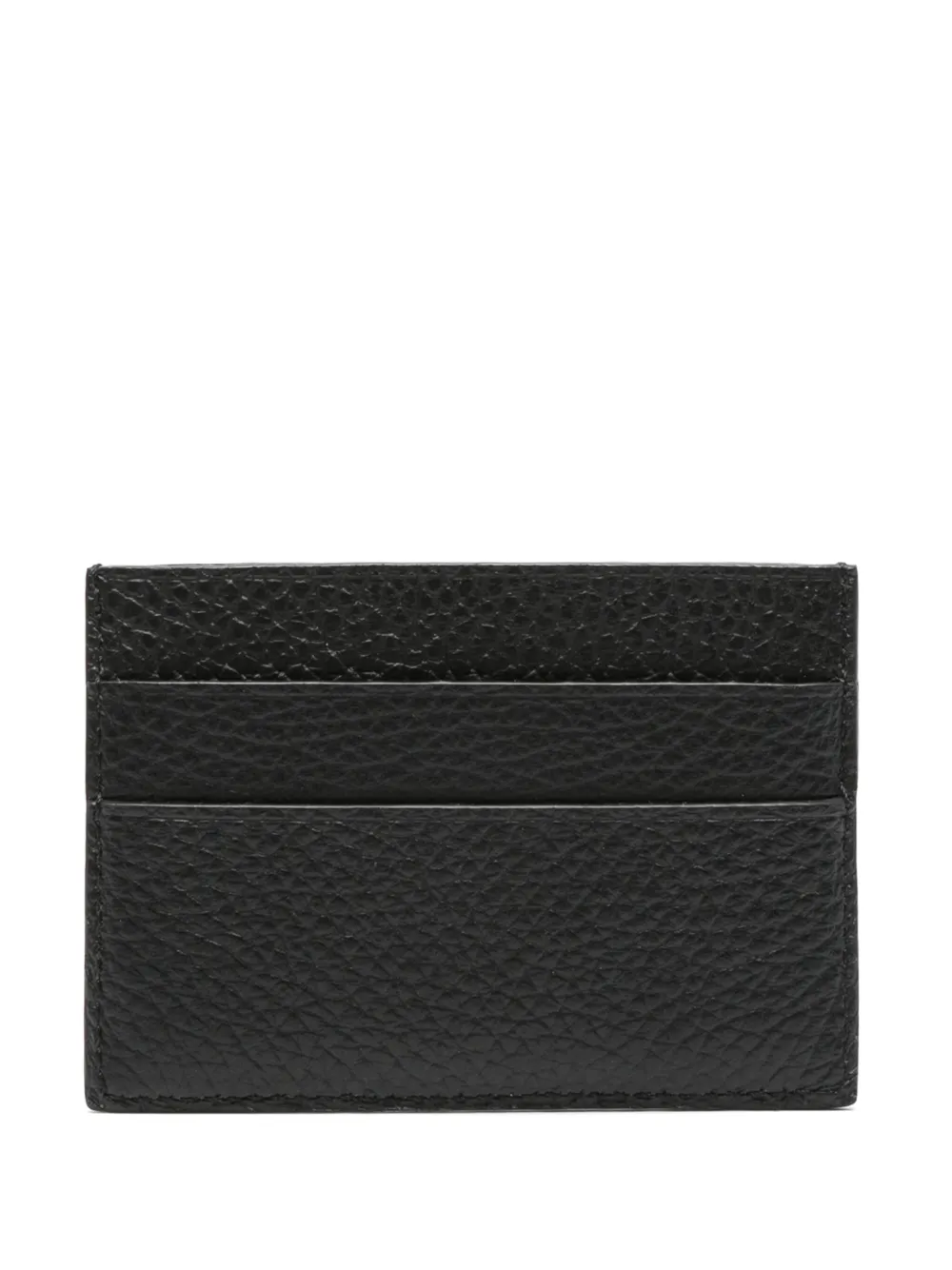 Shop Fursac Logo-print Leather Cardholder In Black