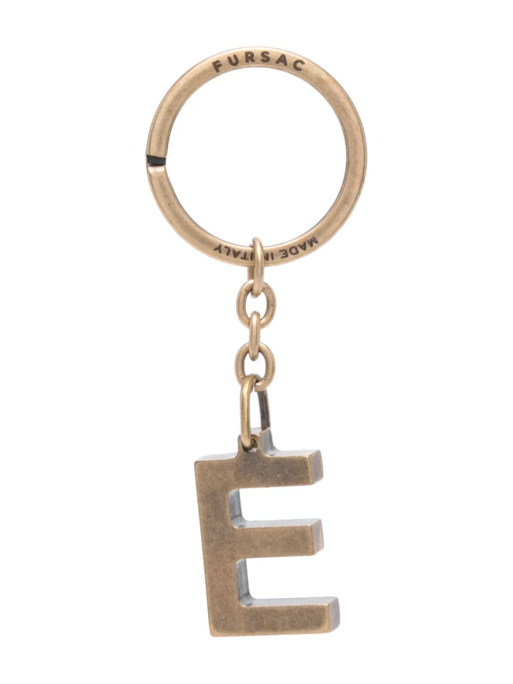 E-charm logo-engraved keyring
