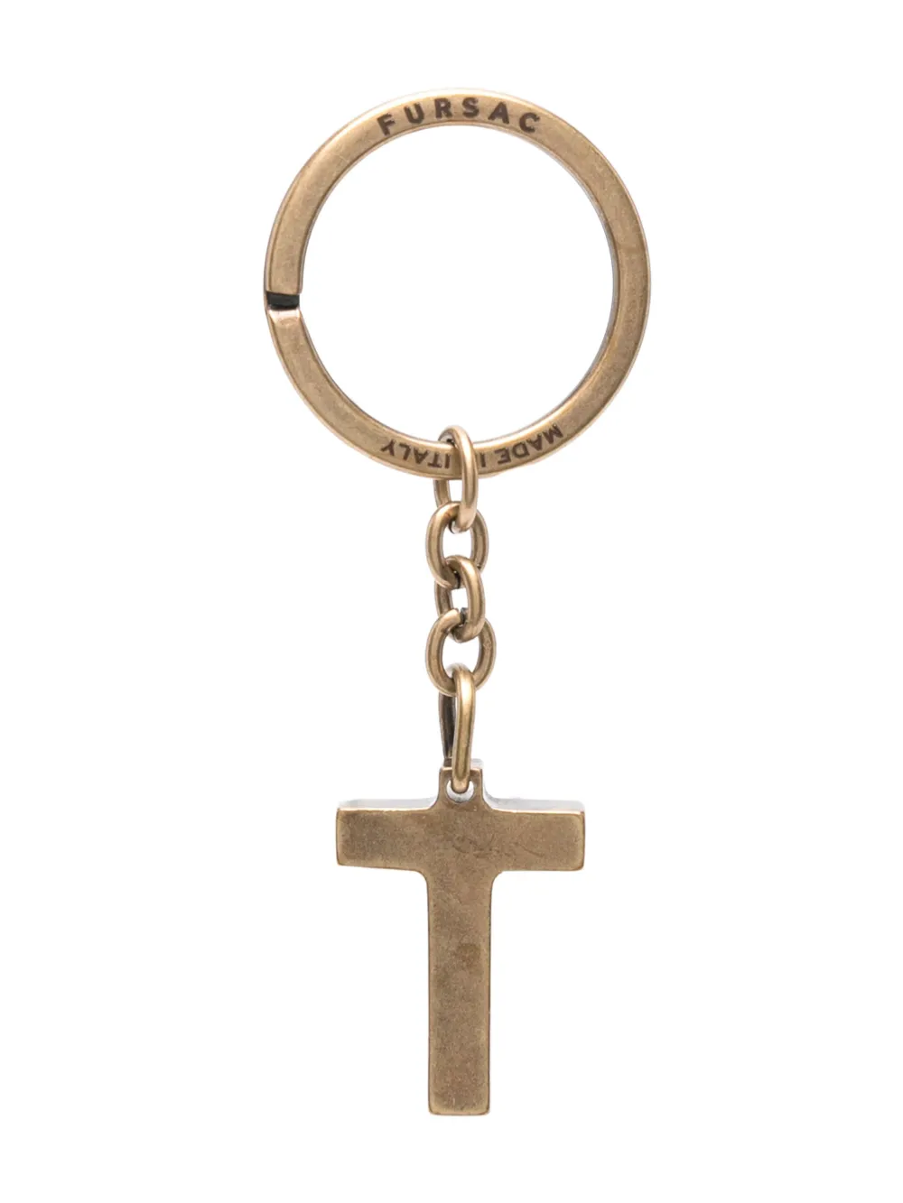 Fursac 't' Letter Keyring In Gold