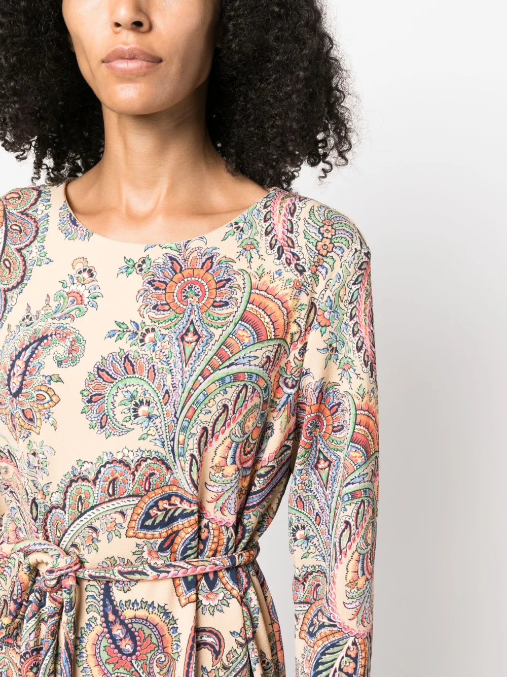 ETRO パッチワークデザイン ペイズリー ドレス マルチカラー 20878743_50864284_1000.jpg