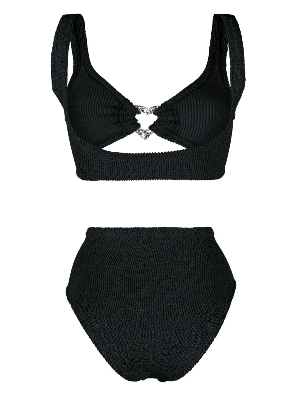 Hunza G Jessica seersucker bikini - Zwart
