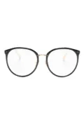 Linda Farrow The Kings round-frame glasses - Black