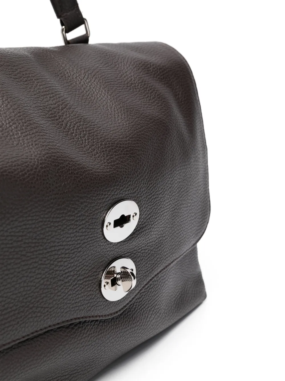 Zanellato Large Postina Leather Tote Bag In Brown