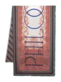 Pierre-Louis Mascia Fancy graphic-print silk scarf - Blue