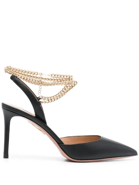 Aquazzura zapatillas Flash con tacón de 95mm