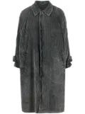 Uma Wang corduroy cotton trench coat - Grey