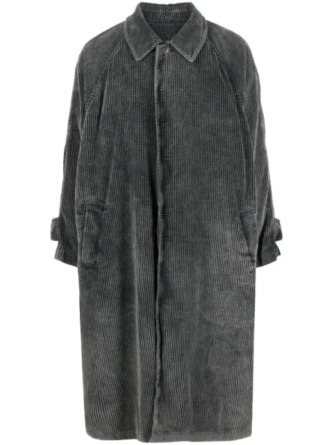Uma Wang corduroy cotton trench coat