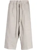 Rick Owens eyelet-detailing drop-crotch shorts - Grey