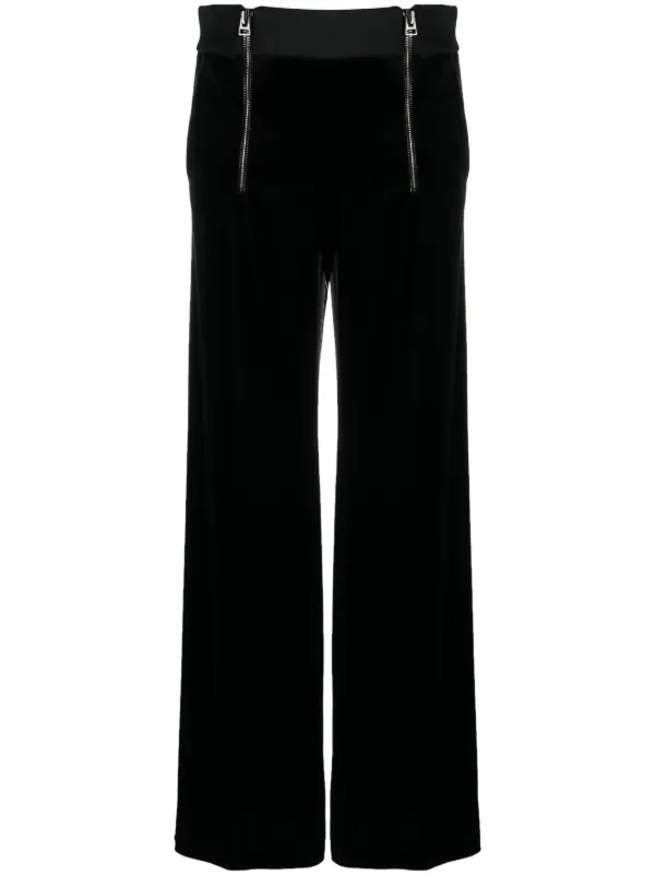 Tom Ford High-waisted Wide-leg Trousers in Black