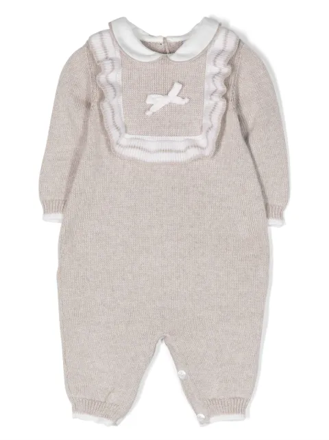 Siola bow-detail knitted romper