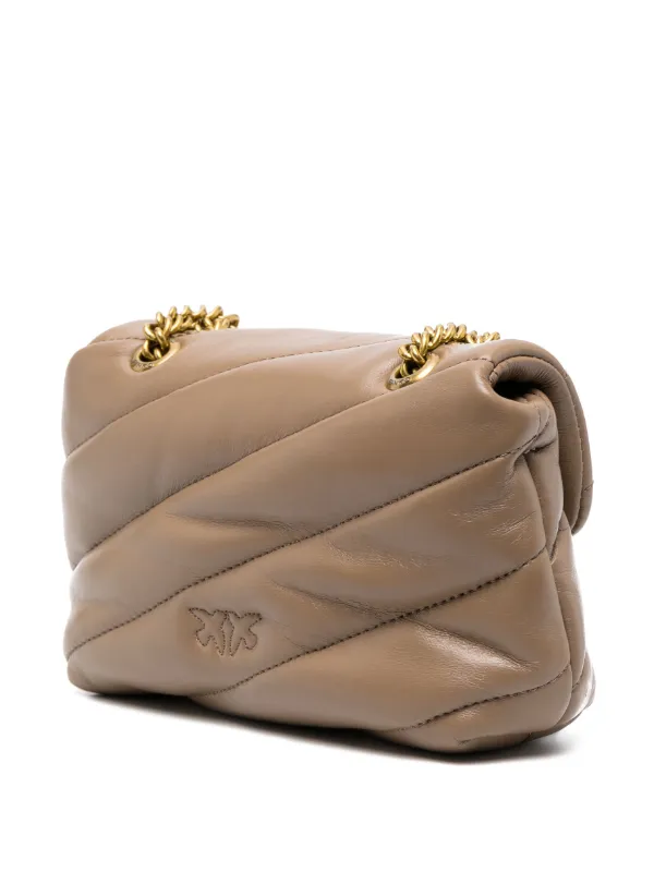 PINKO Bolsa Love Baby Acolchoada | Marrom | FARFETCH BR