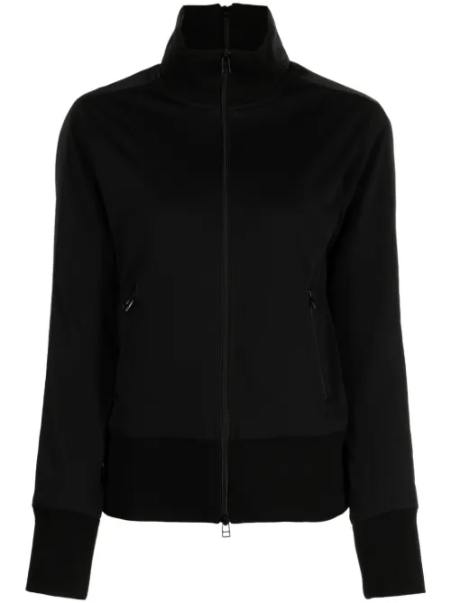 Sweat zippé à détails rayés - Yohji Yamamoto - Modalova