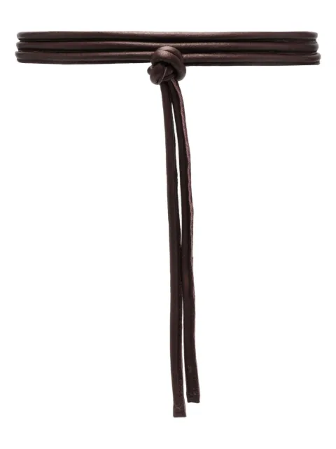 FURLING BY GIANI self-tie fastening leather belt