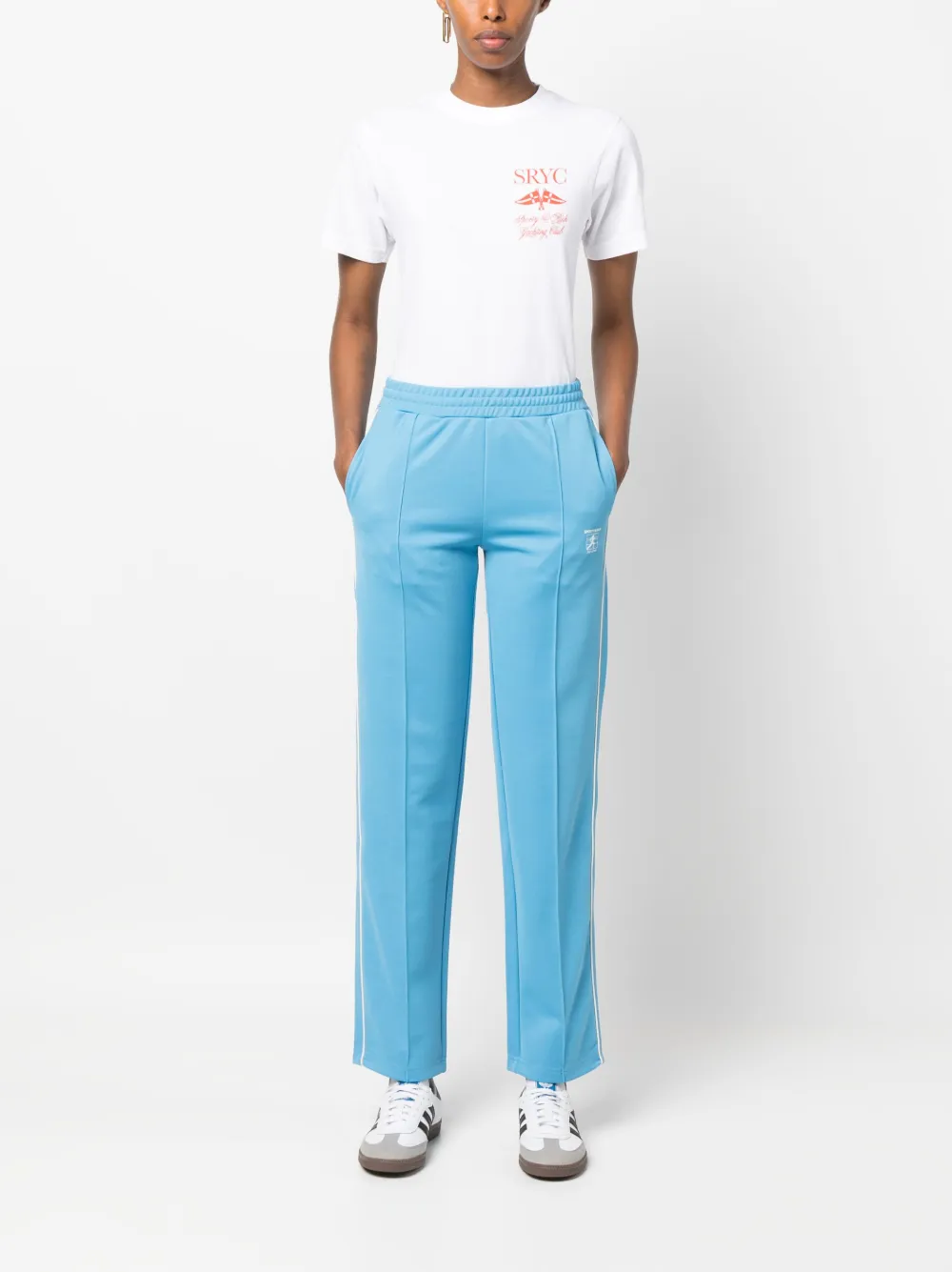 Sporty & Rich T-shirt met logoprint - Wit