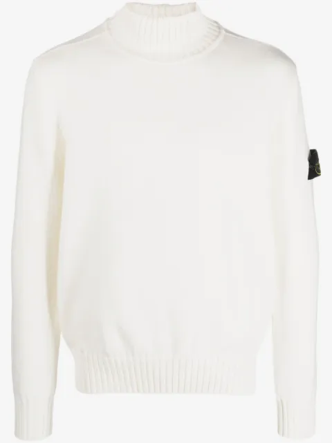 Stone Island Compass-motif roll-neck jumper