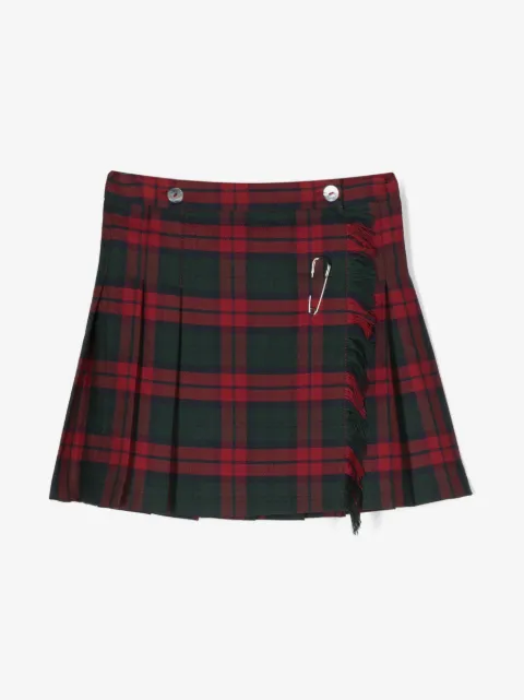 Siola tartan-print pleated skirt