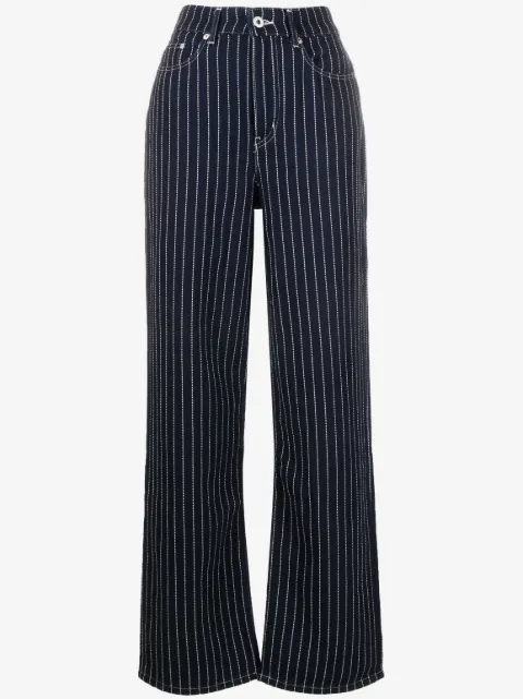 Kenzo stripe-print straight-leg trousers