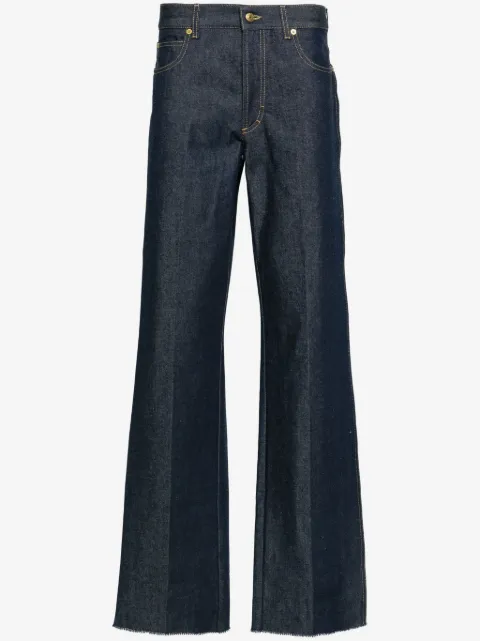 Gucci logo-patch jeans