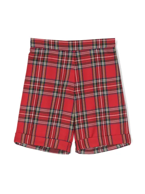 Siola tartan-check elasticated-waist shorts