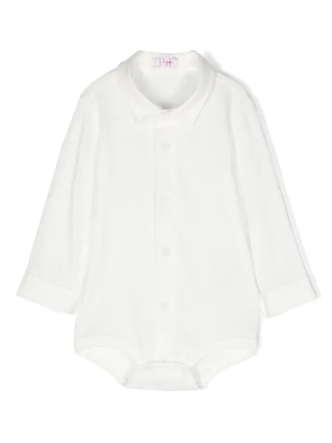 Il Gufo button-up cotton romper