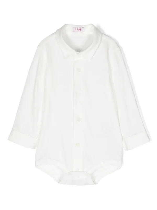 Il Gufo Tutina Con Bottoni Bianco FARFETCH IT