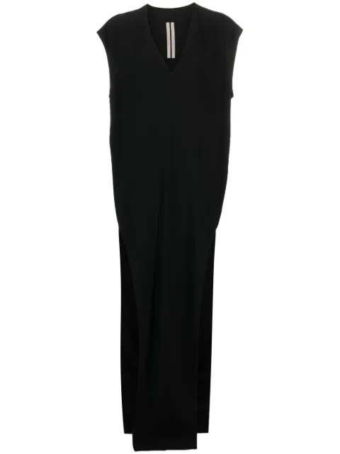 Rick Owens V-neck floor-length dress