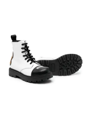 Moschino Kids（モスキーノ・キッズ）ブーツ - FARFETCH