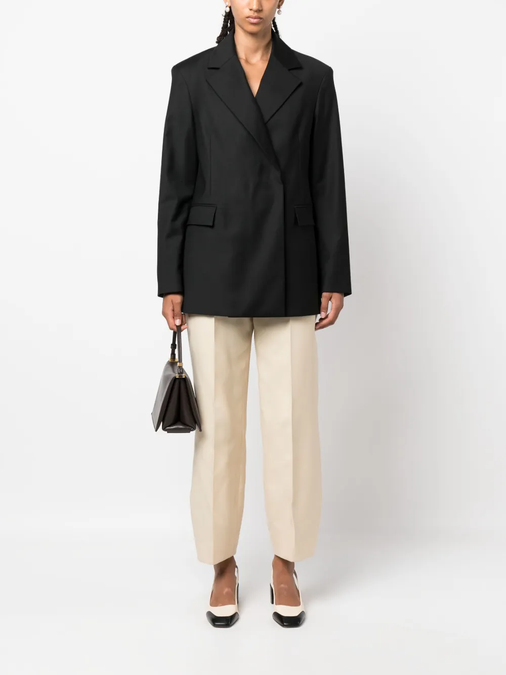 House Of Dagmar Blazer met bewerkte revers - Zwart