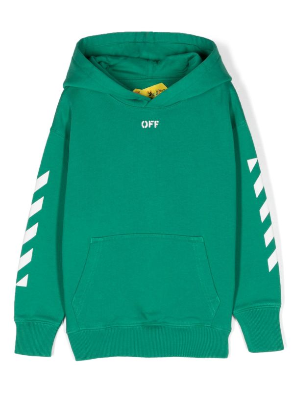 Off white neon green cheap hoodie