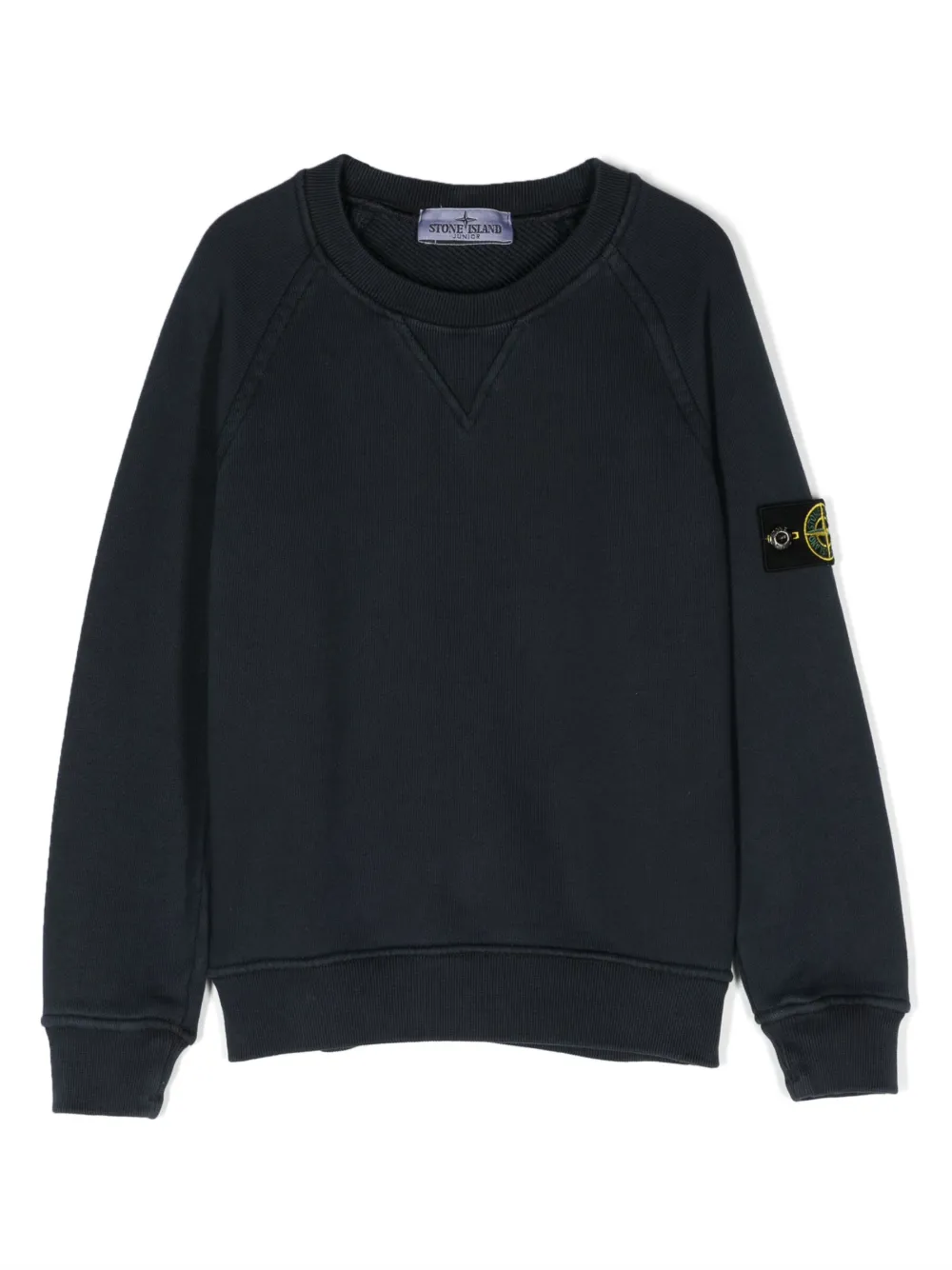 Stone Island Junior logo-patch Cotton Sweatshirt - Farfetch