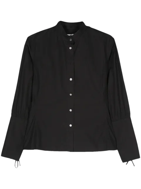 Saint Laurent Pre-Owned 2000s band-collar poplin shirt