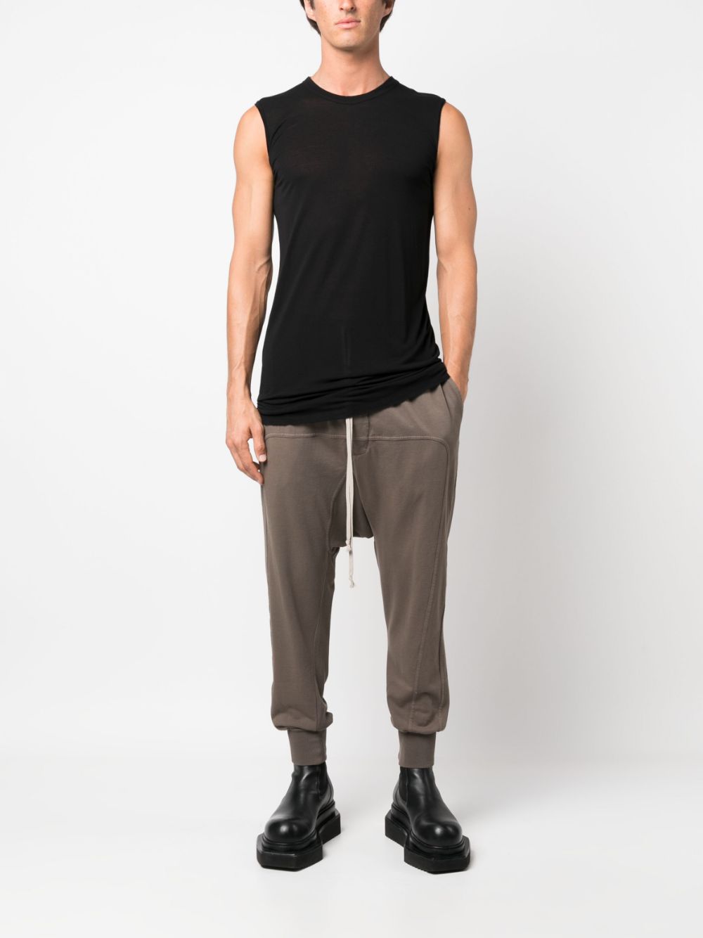 Rick Owens Tanktop met ronde hals - Zwart