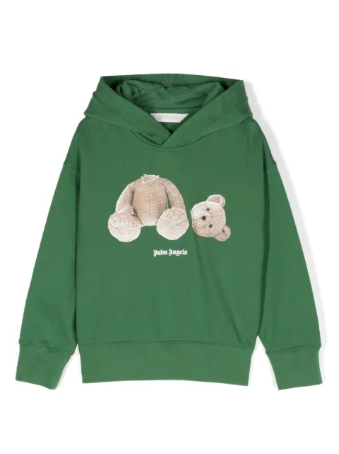 Palm Angels Kids graphic-print organic cotton hoodie
