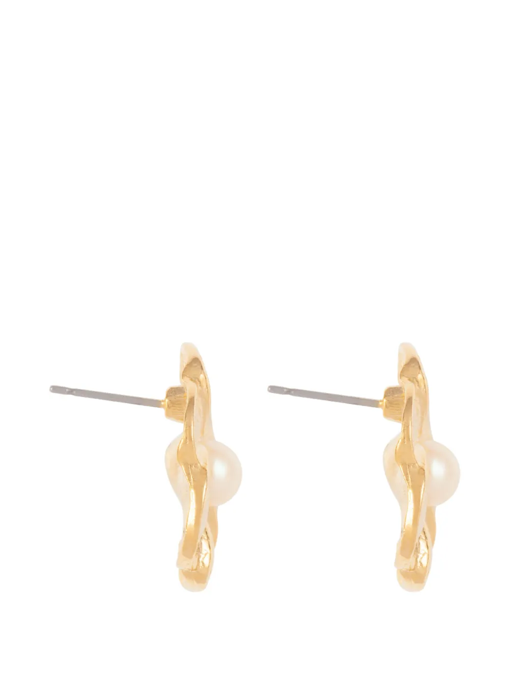 1980s Rediscovered Floral-Stud Earrings