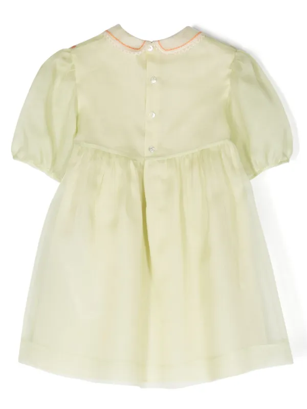 Gucci Kids floral-embroidery Silk Organza Dress - Farfetch