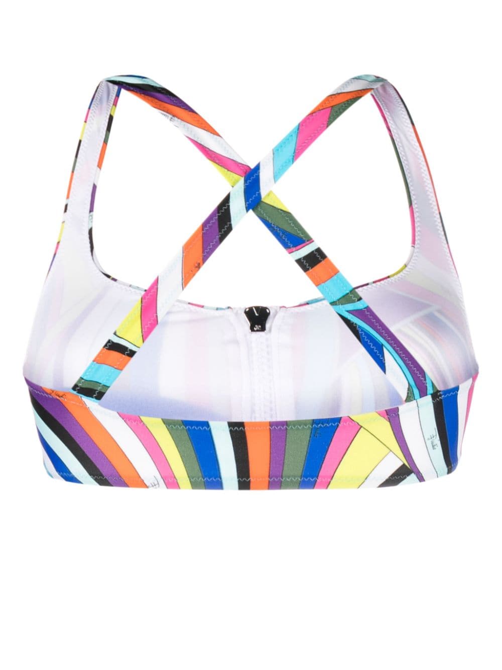 PUCCI Iride-print bikini top - Roze