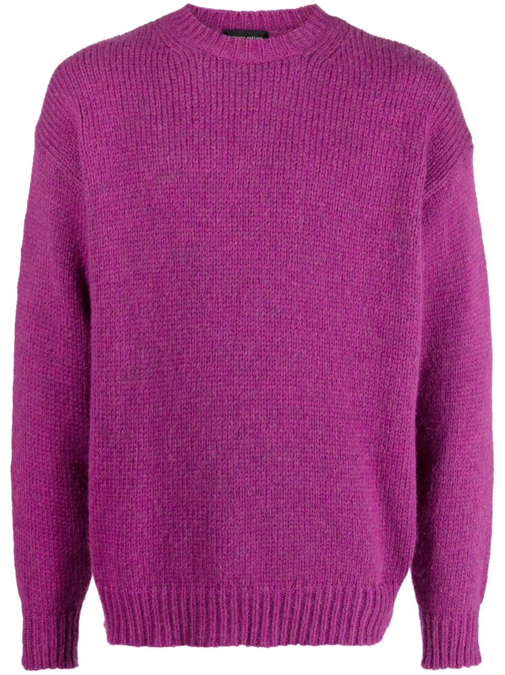 Roberto Collina Long-sleeve Knitted Jumper In Purple