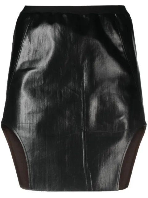 Rick Owens falda con cintura alta