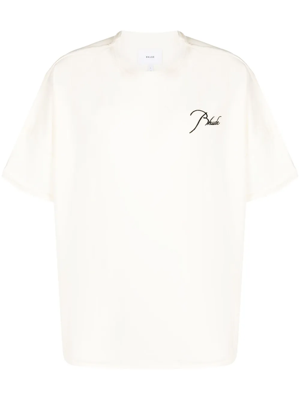 RHUDE playera con logo bordado | neutro | Image 1