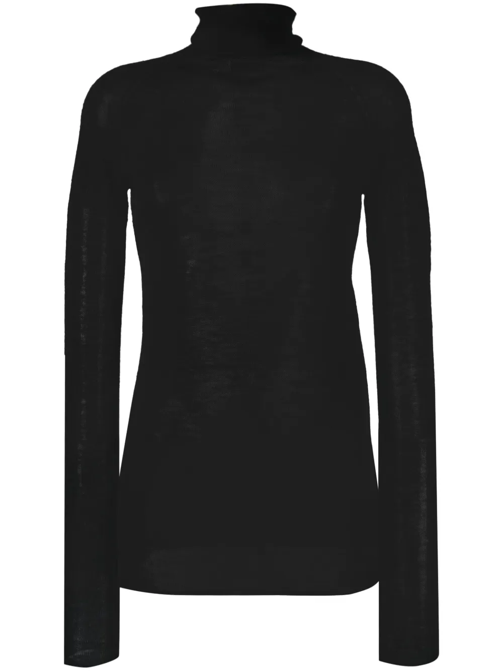 Roberto Collina roll-neck merino jumper – Black