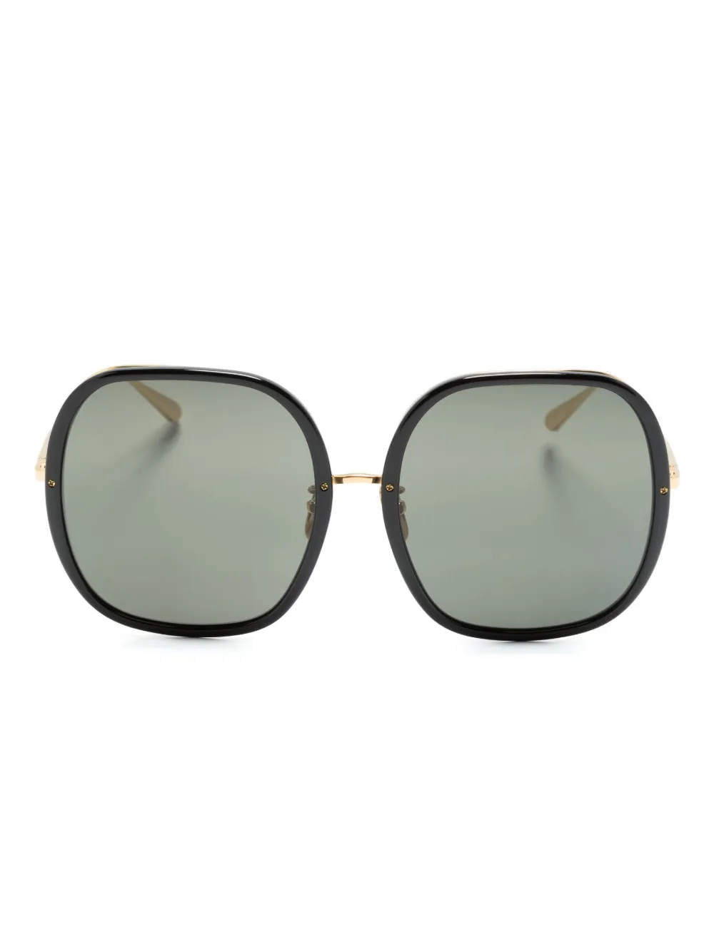 Linda Farrow Celia Oversized-frame Sunglasses In 黑色