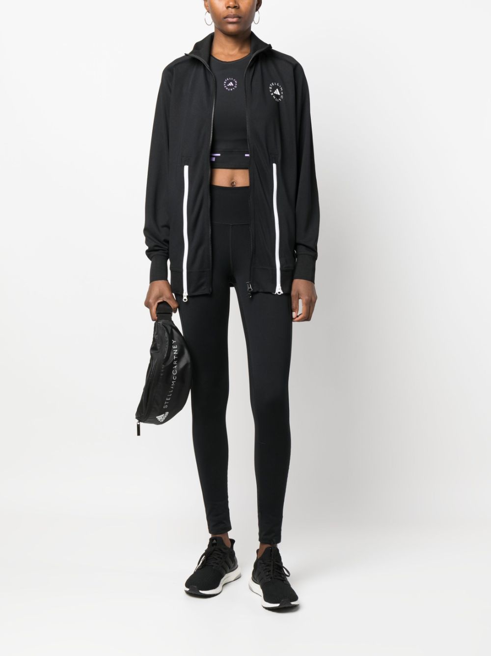 Shop Adidas By Stella Mccartney Truecasuals Track Jacket In Black