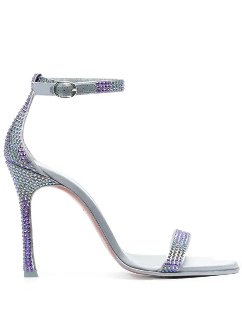 Amina Muaddi Sandali Kim 115mm con decorazione