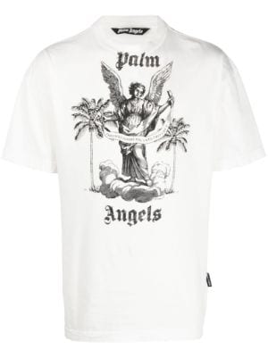 Camiseta Palm Angels Letter - Comprar em VilãoHype